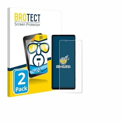 Abbildung von BROTECT (2 Stück Schutzfolie für Sony Xperia 5 V Displayschutz Folie Ultra Klar