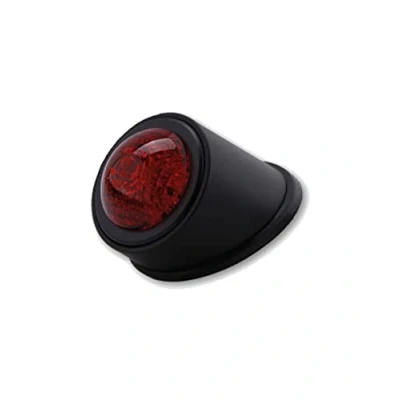 Abbildung von SHIN YO LED Rücklicht OLD SCHOOL TYP1, schwarz, rotes Glas, E gepr. (Black)