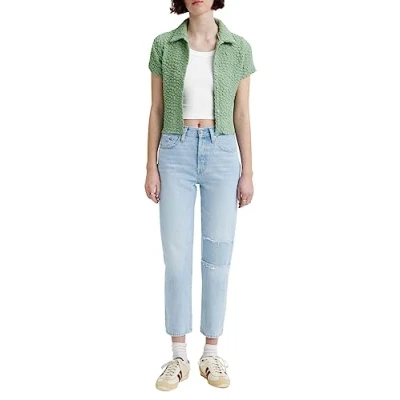 Abbildung von Levi&#039;s 501 CROP Jeans Straight Leg, Damen, Größe: 26x28, Cheer camp
