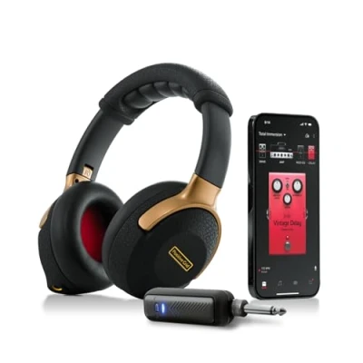 Abbildung von Positive Grid Spark NEO Kabelloser Kopfhörer Amp für E Gitarre, Akustikgitarre und Bass mit KI Unterstützung; dedizierte Audiotreiber, Geräuschabschirmung, Bluetooth Streaming App