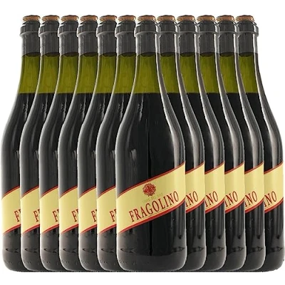 Abbildung von Fragolino Rosso von Terre del Sole Weinhaltiges Getränk 12 x 0,75l VINELLO 12er Weinpaket inkl. kostenlosem VINELLO.weinausgießer