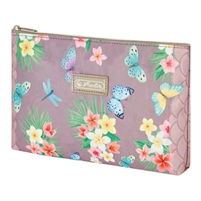 Abbildung von Herlitz Schüleretui Faulenzer flach Ladylike Polyester 220x150mm Butte