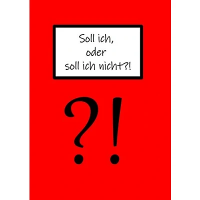 Abbildung von soll ich oder nicht?!: Dein Entscheidungshelfer für alle Lebenslagen kluge Entscheidungen treffen Hilfe zur Entscheidungsfindung rot