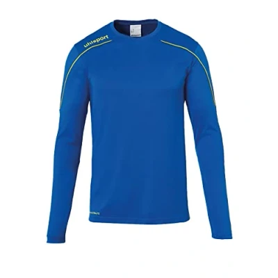 Abbildung von uhlsport Herren Stream 22 Langarm Trikot, azurblau/limonengelb, XL