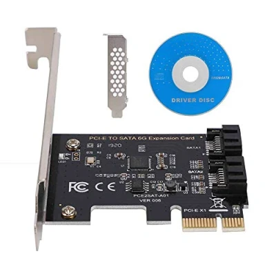 Abbildung von Erweiterungskarte, Plug and Play PCI E Karten Express zu SATA 3.0 2 Port III 6 Gbit/s Erweiterungsadapterkarten