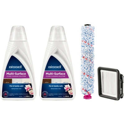 Abbildung von Bissell Multi Surface Clean Set Pflegeset (Set, [ 2x 1 Liter Reiniger, 1x Bürste, Filter)