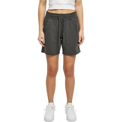 Abbildung von Build Your Brand Damen BY066 Ladies Terry Shorts, Charcoal, S