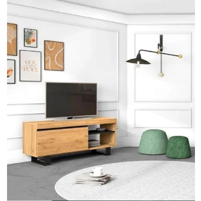 Abbildung von Skraut Home Fabelhaftes funktionales TV Möbel für Ihr Wohnzimmer, Schwarz, 120x40x53cm