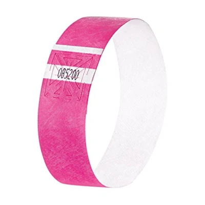 Abbildung von SIGEL EB210 Einlassbänder Super Soft, 120 Stück, neon pink, Festival Armbänder