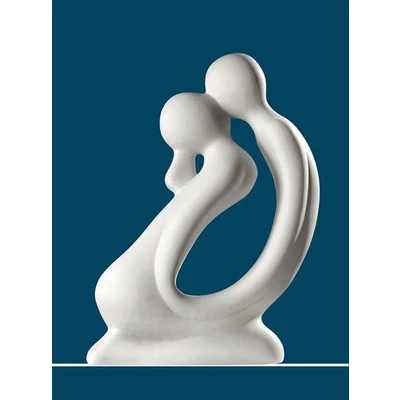 Abbildung von GILDE Dekofigur &quot;Skulptur Kuss, weiß&quot;, Dekoobjekt, Höhe 42 cm, handgefertigt, aus Keramik, Wohnzimmer
