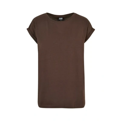 Abbildung von Urban Classics Extended Shoulder Tshirt basic, Damen, Größe: XS, Brown