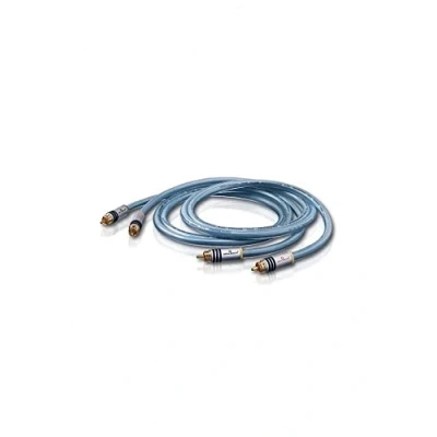 Abbildung von Oehlbach XXL Series 2 High End Stereo Audio Cinchkabel (Made in Germany, mehrfach Schirmung, HPOCC Kupfer, RCA Stecker) x 75cm blau
