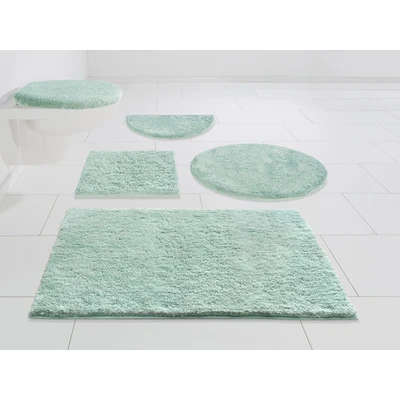 Abbildung von my home Badematte &quot;Jos&quot;, Höhe 22 mm, rutschhemmend beschichtet, fußbodenheizungsgeeignet schnell trocknend, Badematten in Pastell Farben, Badteppich als 3 teiliges Set erhältlich