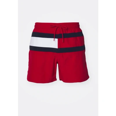Abbildung von Tommy Hilfiger CORE FLAG Medium Badeshorts, Herren, Größe: Large, red