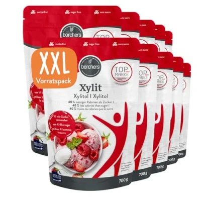 Abbildung von borchers Birkenzucker Xylit mit Vitamin C 700g (7kg (10er Pack))
