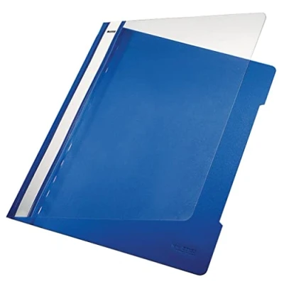 Abbildung von Leitz Sichthefter A4 PVC langes Beschriftungsfenster blau