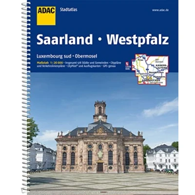 Abbildung von ADAC Stadtatlas Saarland, Westpfalz 1:20.000: mit Luxemburg Sud, Obermosel