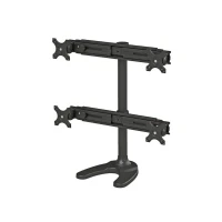 Abbildung von Neomounts FPMA D700DD4 vierfach Monitor Tischständer
