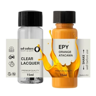 Abbildung von SD COLORS ORANGE ATACAMA EPY Lackreparaturfarbe, 15 ML, mit Pinsel, Farbcode (Farbe + Lack)