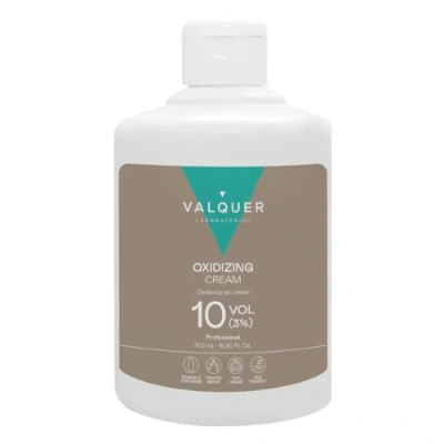 Abbildung von Professionelle sauerstoffhaltige Valquer Creme stabilisiert, 20 Bände (3%). Permanente Haarfärbung Anwendung Friseur Vegane Formulierung 500 ml