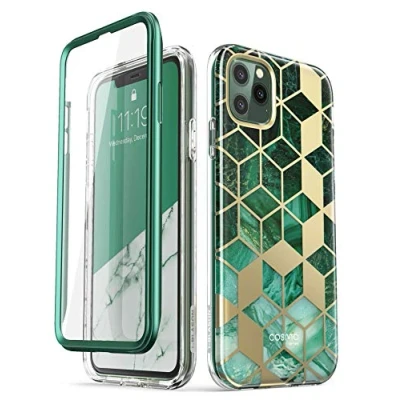 Abbildung von i Blason iPhone 11 Pro Hülle Glitzer Handyhülle 360 Grad Case Bling Schutzhülle Bumper Cover [Cosmo] mit integriertem Displayschutz 5.8 Zoll 2019 Ausgabe (Grün)