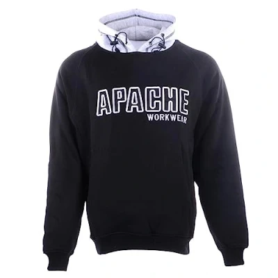 Abbildung von Apache Black / Grey Hooded Sweatshirt Extra Large