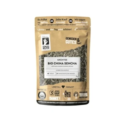Abbildung von Bremer Gewürzhandel China Sencha BIO, lose, Grüner Tee mit mildem, ausgewogenem Geschmack, 5 x 100g