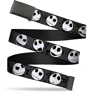 Abbildung von Buckle Down Unisex Webgürtel Nightmare Before Christmas 3,2 cm Gürtel, Mehrfarbig, 1.25&quot; Wide Fits up to 42&quot; Pant Size