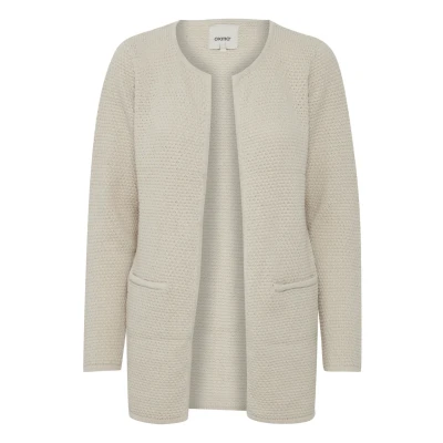 Abbildung von Oxmo Hilda Strickjacke, Damen, Größe: Large, Oatmeal
