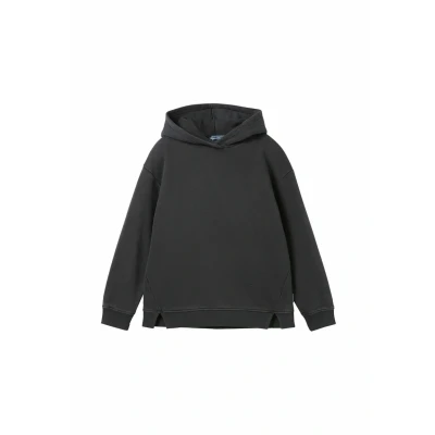 Abbildung von TOM Tailor Oversized Kapuzenpullover für Kinder, Größe: 152, Heavy black
