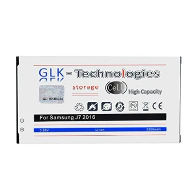 Abbildung von GLK Technologies High Power Ersatzakku kompatibel mit Samsung Galaxy J7 (SM J710F) (2016), Original Battery, EB BJ710CBE Accu, 3300 mAh Smartphone Akku