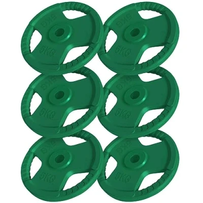 Abbildung von Hantelscheibenset Gummi Gripper 6x5 kg