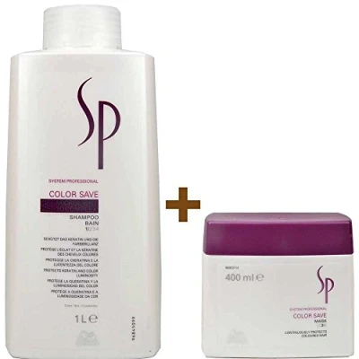 Abbildung von Wella SP Color Save Set Shampoo + Maske Intensivkur bei coloriertem Haar 1000ml
