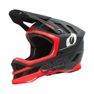 Abbildung von O&#039;NEAL Mountainbike Helm MTB Downhill Dri Lex® Innenfutter, Ventilationsöffnungen für Luftstrom, ABS Außenschale Blade POLYACRYLITE Helmet Haze V.23 Erwachsene Schwarz Rot Größe S