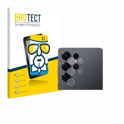 Abbildung von BROTECT Schutzglas für Samsung Galaxy S25 Ultra (NUR Kameraschutz) Schutzfolie Panzer Folie Glas [Extrem Kratzfest 9H, Anti Fingerprint,
