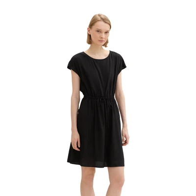 Abbildung von TOM Tailor Denim MIT Livaeco Freizeitkleid, Damen, Größe: Small, Black