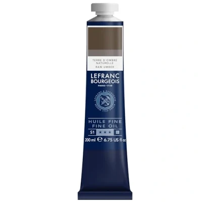 Abbildung von Lefranc Bourgeois 301848 Feine Ölfarbe in hervorragender Qualität,lichtecht mit gleichmäßige Konsistenz, 200ml Tube, ideal für Keilrahmen, Leinwand, Malkarton Umbra Gebrannt