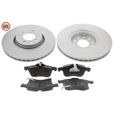 Abbildung von MAPCO 47690HPS Bremsscheiben und beläge Vorderachse Belüftet mit akustischer Verschleißwarnung OPEL: Zafira B, Astra H GTC, Schrägheck