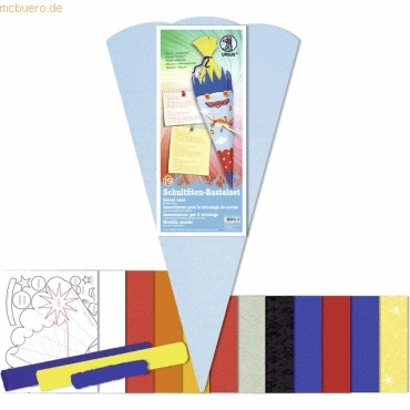 Abbildung von Ludwig Bähr Schultüten Bastelset 68cm Flugzeug