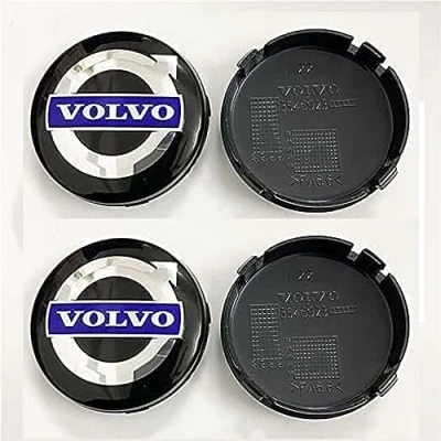 Abbildung von 4 Stücke für Volvo V40 V50 V60 V90 68MM Auto Nabendeckel Kratzfest Radnabenkappen Radmittelkappen Radnabenabdeckung Nabenkappen Zubehör