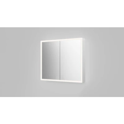 Abbildung von Marwell Badezimmerspiegelschrank Talos Magnus 80x70 cm, mit austauschbarer LED Beleuchtung
