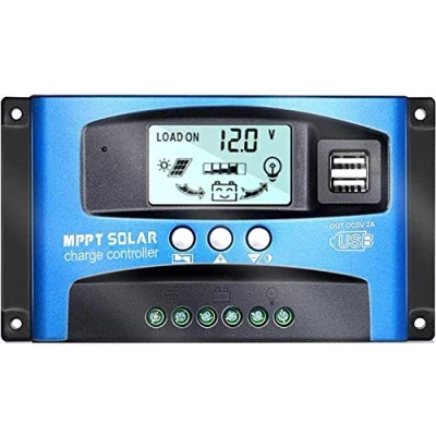 Abbildung von Y&amp;H 40A MPPT 12V/24V Solar Panel Laderegler mit Dual USB Port, Wanderer BL912 LCD Display