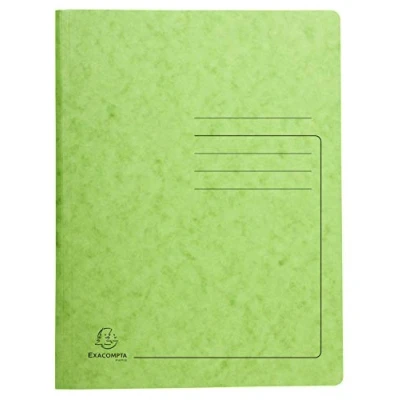 Abbildung von Exacompta Ref. 240233E Karton mit 25 Heftmappen aus Glanzkarton 355 g/m² bedruckter Einband FSC® zertifizierter Mappe Maße 24 x 32 cm für DIN A4 Linde