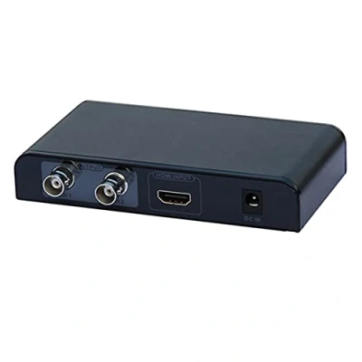 Abbildung von Bolwins B07DS HDMI auf SDI Konverter HD Audio und Video Konverter, zu Adapter, Unterstützt 1080P, 3G/HD SDI, Automatische Formaterkennung