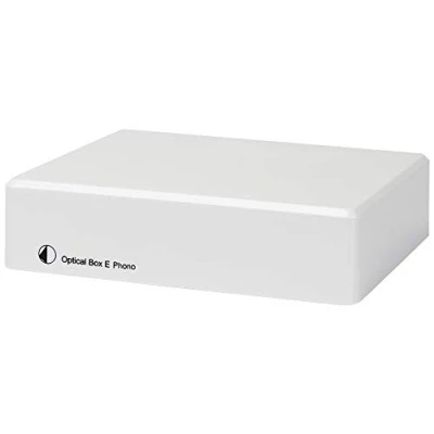 Abbildung von Pro Ject Optical Box E Phono, Phono Vorverstärker mit A/D Konverter &amp; Line In/Out (Weiß)