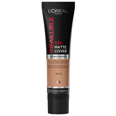 Abbildung von L&#039;Oréal Paris Infaillible 32H Matte Cover Foundation, Damen, Größe: 30 ml, 300 ambre/amber