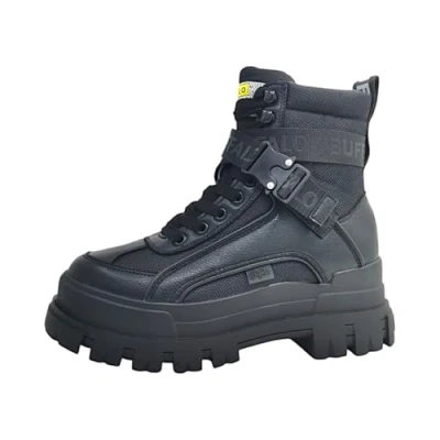 Abbildung von Buffalo Damen Aspha Com1 Mode Stiefel, Schwarz, 40 EU