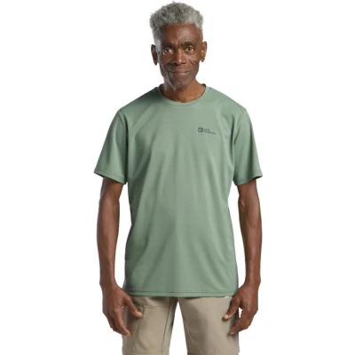 Abbildung von Jack Wolfskin Delgami S/S Sport Tshirt, Herren, Größe: XL, Eucalyptus