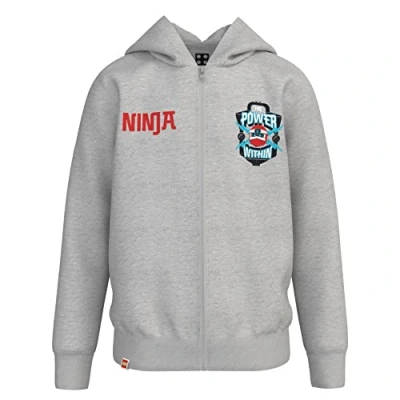 Abbildung von LEGO Ninjago Jungen Full Zip Sweatjacke mit Kapuze Hoodie M12010572