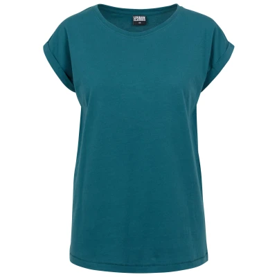 Abbildung von Urban Classics Extended Shoulder Tshirt basic, Damen, Größe: 5XL, Teal
